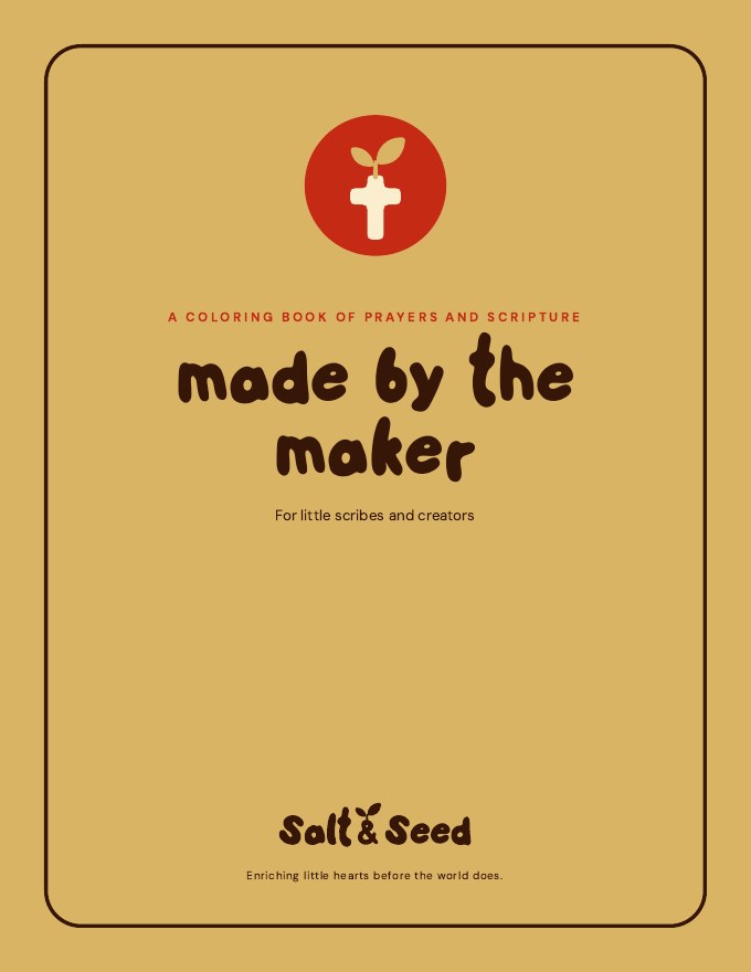 Cover of the Made by the Maker coloring book